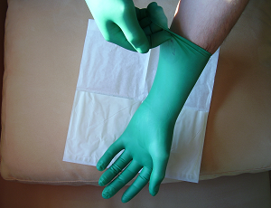 rubber gloves